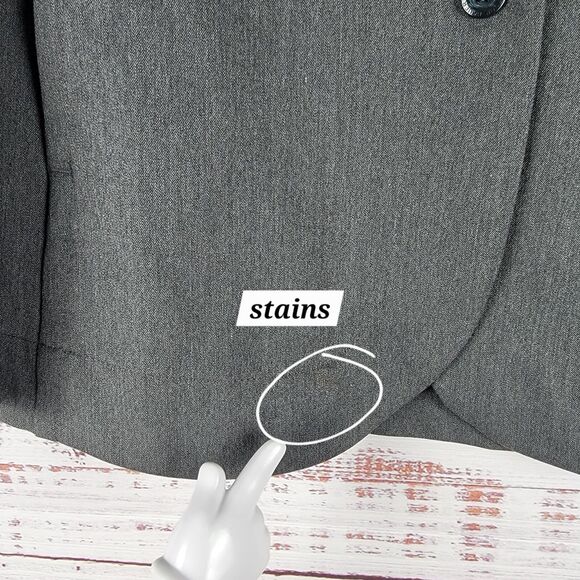 Eddie Bauer Travel Blazer Women's Size 12 Gray Travex Performance Utility Career - Picture 5 of 11